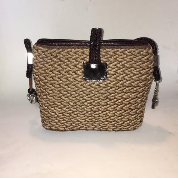 Brighton Straw and Leather Handbag - Picture 3 of 6